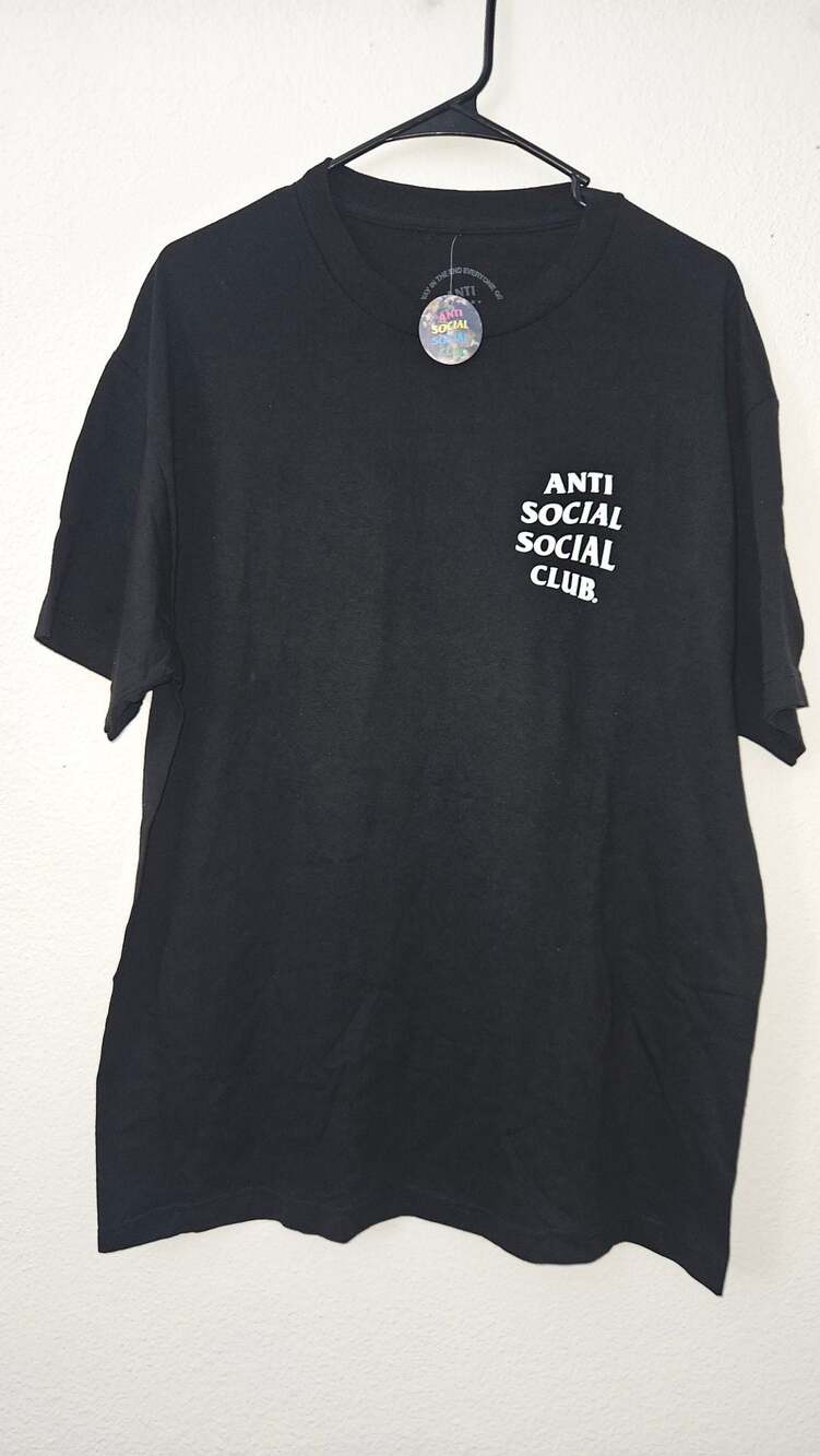 Anti Social Social Club Kkoch Floral Butterfly Black T-Shirt